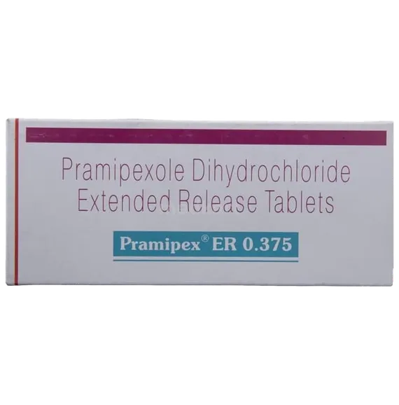 pramipex er 0.375mg tablet 10's